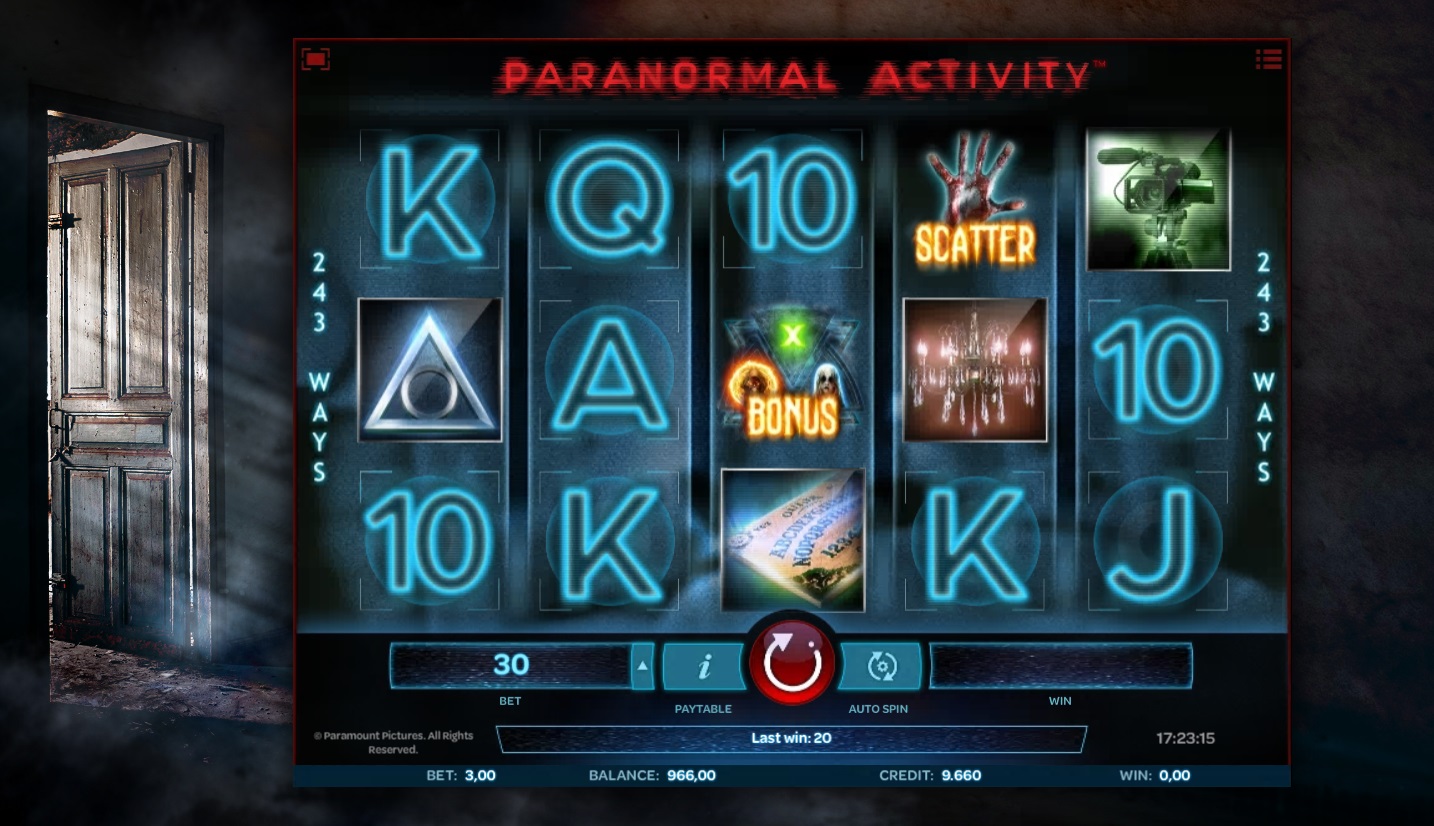 Paranormal Activity videoslot iSoftbet