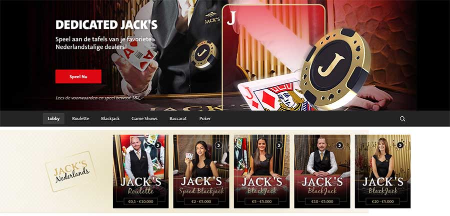 Jack's Live Mobile Casino